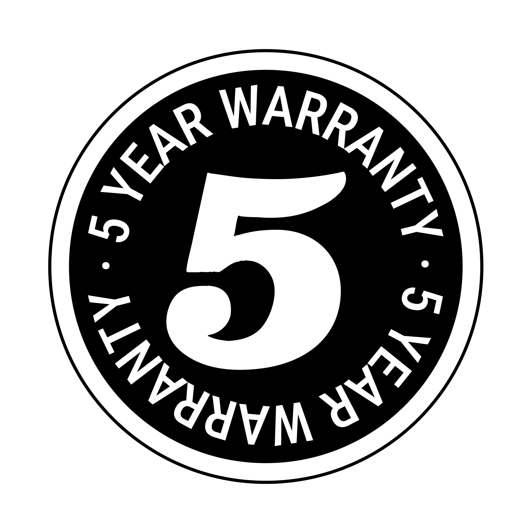 5 Year Warranty
